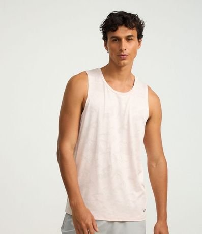 Musculosa Deportiva Regular en Jacquard con Tecnologia Dry