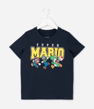 Remera Infantil con Estampa Super Mario - Talle 4 a 10 años