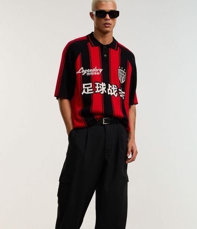 Pantalón Baggy Sastrería con Pliegues y Bolsillo Cargo 4