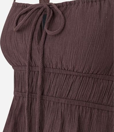 Blusa Texturizada con Lazo y Volado 8