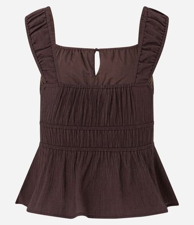 Blusa Texturizada con Lazo y Volado 9