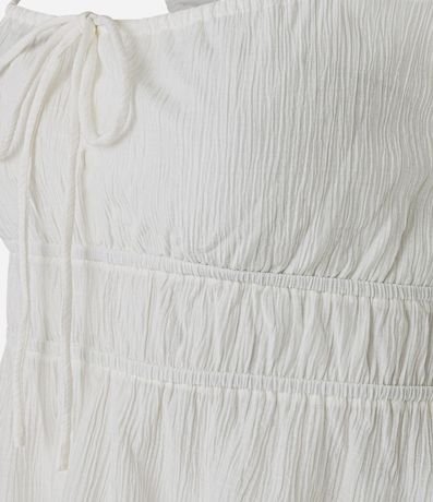 Blusa Texturizada con Lazo y Volado 8