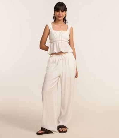 Blusa Texturizada con Lazo y Volado 2