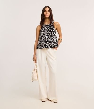 Blusa en Airflow con Estampa Estrellas del Mar 2