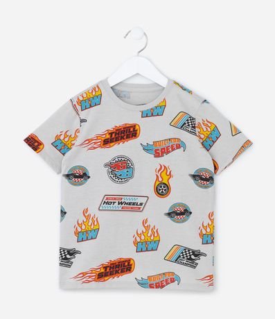 Remera Infantil con Estampa Hot Wheels - Talle 4 a 10 años