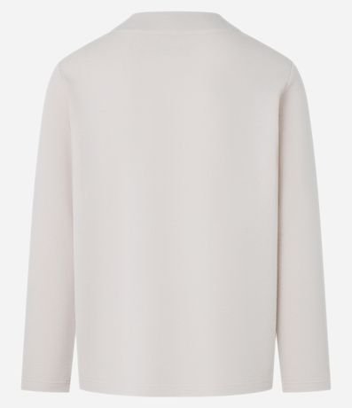 Bata Comfort Texturizado con Cuello V y Lazo 7