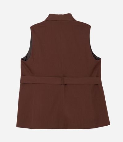 Chaleco Sastrería Alargado con Lazo en la Cintura Curve & Plus Size 7