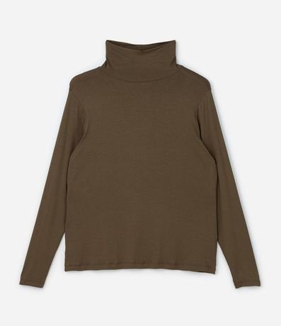 Blusa Cuello Alto en Viscolycra Curve & Plus Size 4