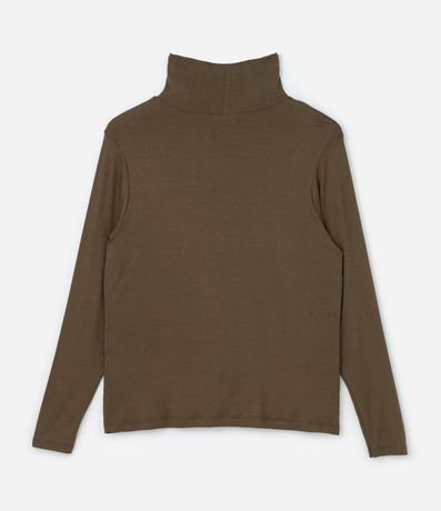 Blusa Cuello Alto en Viscolycra Curve & Plus Size 5