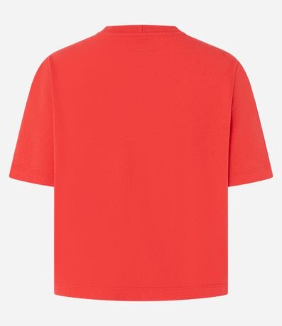 Remera Deportiva Cropped en Microfibra con Lettering SRC 4