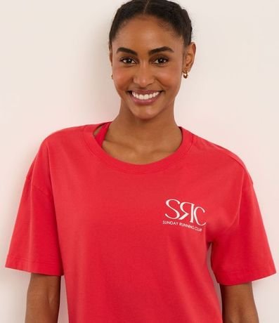 Remera Deportiva Cropped en Microfibra con Lettering SRC 2