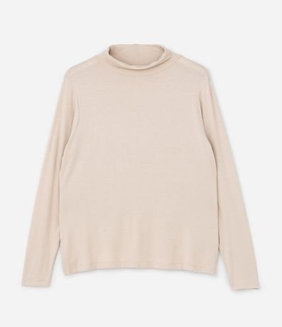 Blusa Cuello Alto en Viscolycra Curve & Plus Size 4