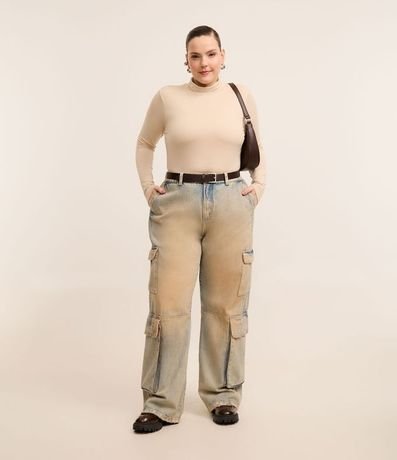 Blusa Cuello Alto en Viscolycra Curve & Plus Size 2