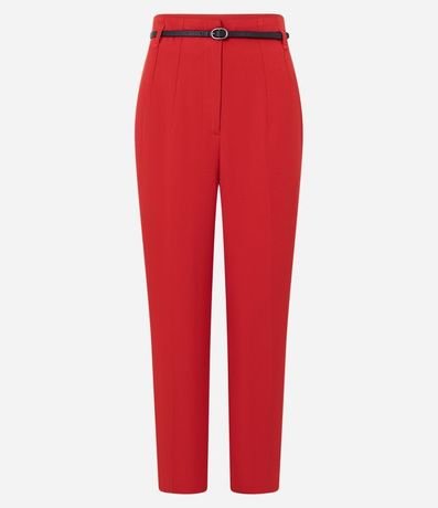 Pantalón Zanahoria Sastrería con Cinturón Hebilla 5