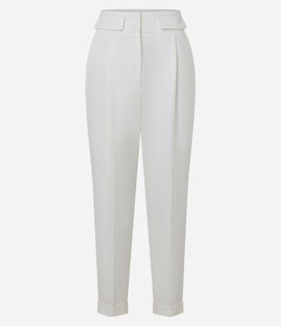 Pantalón Carrot Sastrería con Bajo Italiana y Detalle de Solapa 5