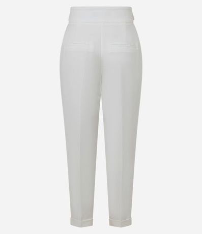 Pantalón Carrot Sastrería con Bajo Italiana y Detalle de Solapa 6