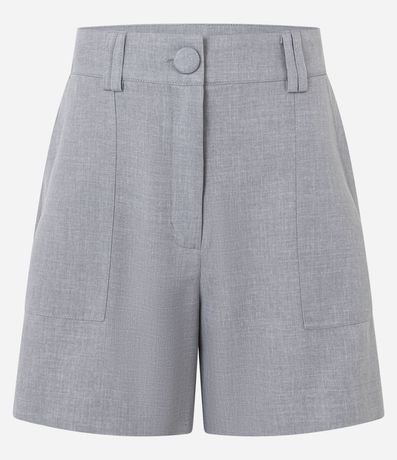 Short Sastrer Cintura Alta en Crepé con Doble Trabillas 5