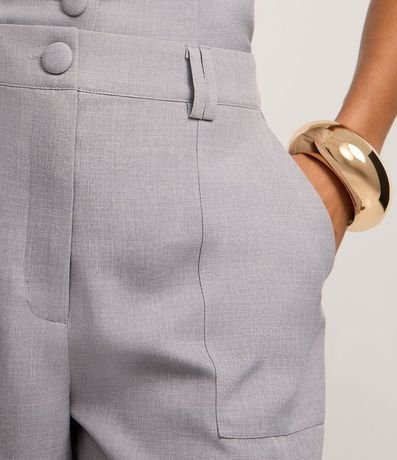 Short Sastrer Cintura Alta en Crepé con Doble Trabillas 4