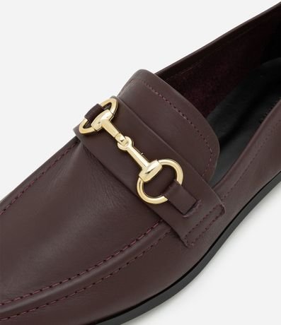 Zapato Mocasín de Piel con Borde en Contraste 3