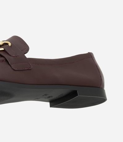 Zapato Mocasín de Piel con Borde en Contraste 4