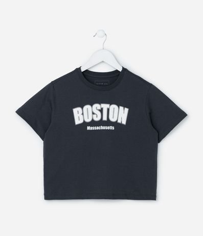 Remera Infantil con Lettering Boston - Talle 5 a 14 años 1