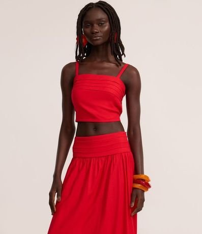 Pollera Long Midi en Viscolino con Canesú Larga y Cintura Pespontado 2