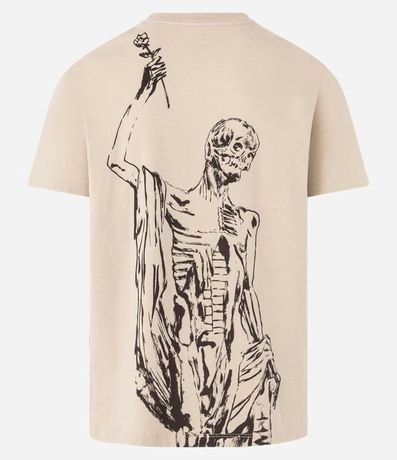 Remera Regular en Algodón con Estampa de Calavera y Lettering Avenged Sevenfold 9