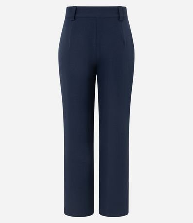 Pantalón Recto Sastre Cintura Alta con Bolsillos Falsos y Frisos 6