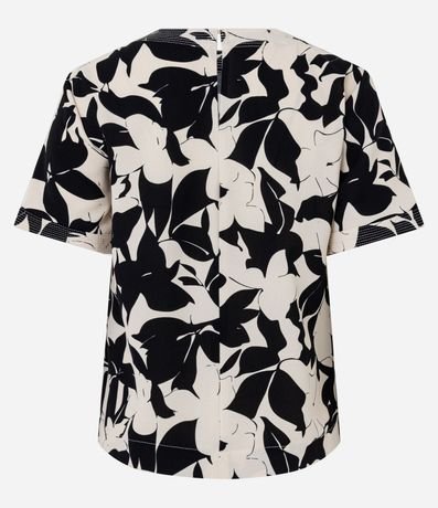 Blusa Manga corta con Estampado Floral 6