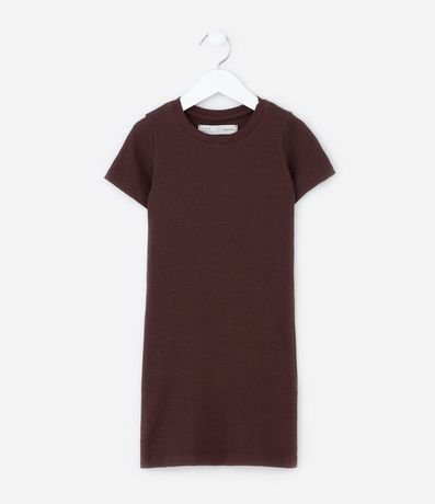 Vestido Infantil en Rib - Talle 5 a 14 años