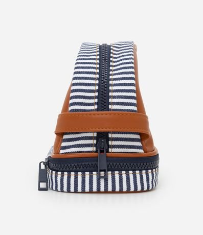 Neceser Trapecio con Bretel Lateral y Rayas 2