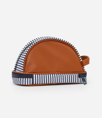 Neceser Trapecio con Bretel Lateral y Rayas 3