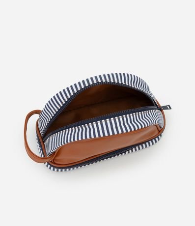 Neceser Trapecio con Bretel Lateral y Rayas 5
