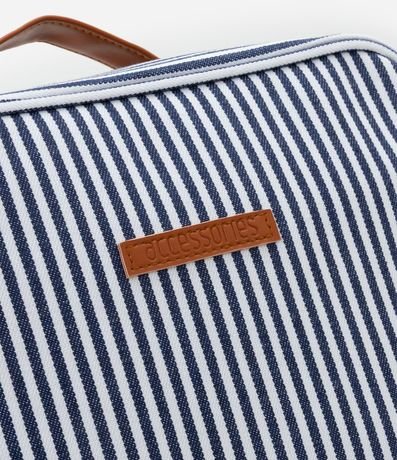 Neceser Hotel con Rayas y Correa de Mano 4
