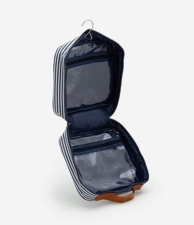 Neceser Hotel con Rayas y Correa de Mano 5