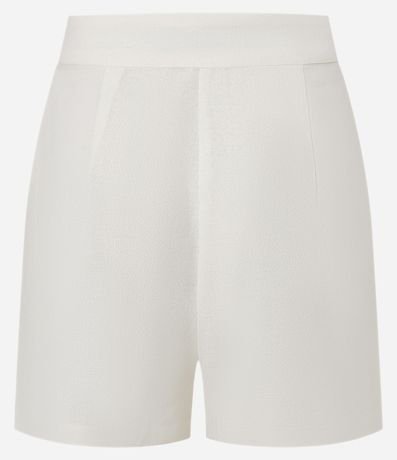 Short Cintura Alta en Viscolino con Pliegues y Bolsillos 6