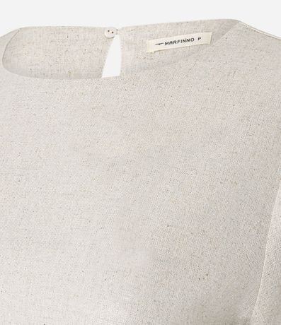 Blusa en Viscolino con Manga Dobrada 6