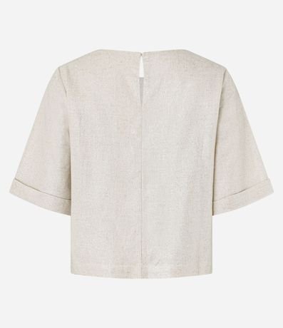 Blusa en Viscolino con Manga Dobrada 7
