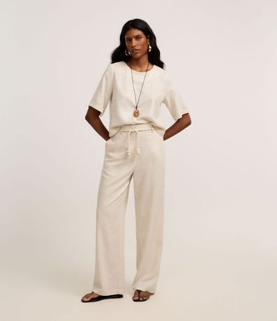 Blusa en Viscolino con Manga Dobrada 3