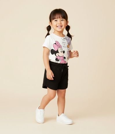 Short Infantil en Modal con Estampa Localizada - Talle 1 a 6 años