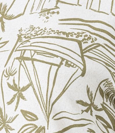 Blusa en Viscolino con Estampa Pueblo de Playa 7