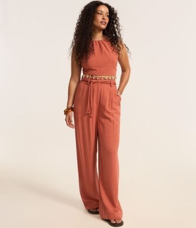 Blusa en Viscolino con Escote Halter y Caracolas 2