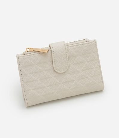 Billetera Floater con Textura Embossed y Mini solapa