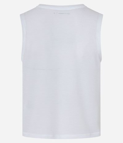 Musculosa Deportiva en Microfibra Texturizada con Estampa Gym Club 7