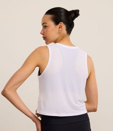 Musculosa Deportiva en Microfibra Texturizada con Estampa Gym Club 4