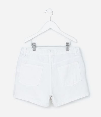 Short Infantil en Jeans con Bordado de Lazos - Talle 5 a14 años 2