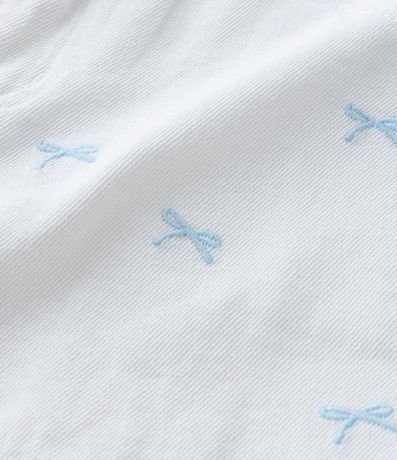 Short Infantil en Jeans con Bordado de Lazos - Talle 5 a14 años 3