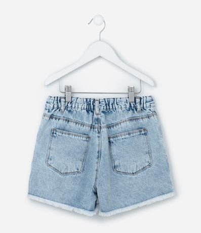 Short Infantil Jeans con Bordado Floral -  Talle 5 a 14 años 3