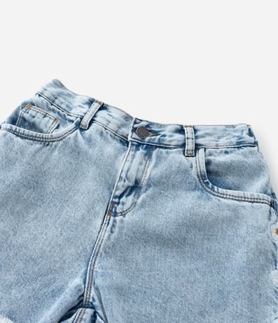 Short Infantil Jeans con Bordado Floral -  Talle 5 a 14 años 6