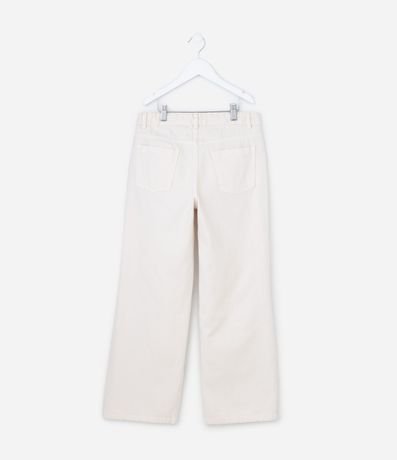 Pantalón Infantil Recto en Jeans con Bordado de Mariposa - Talle 5 A 14 años 3